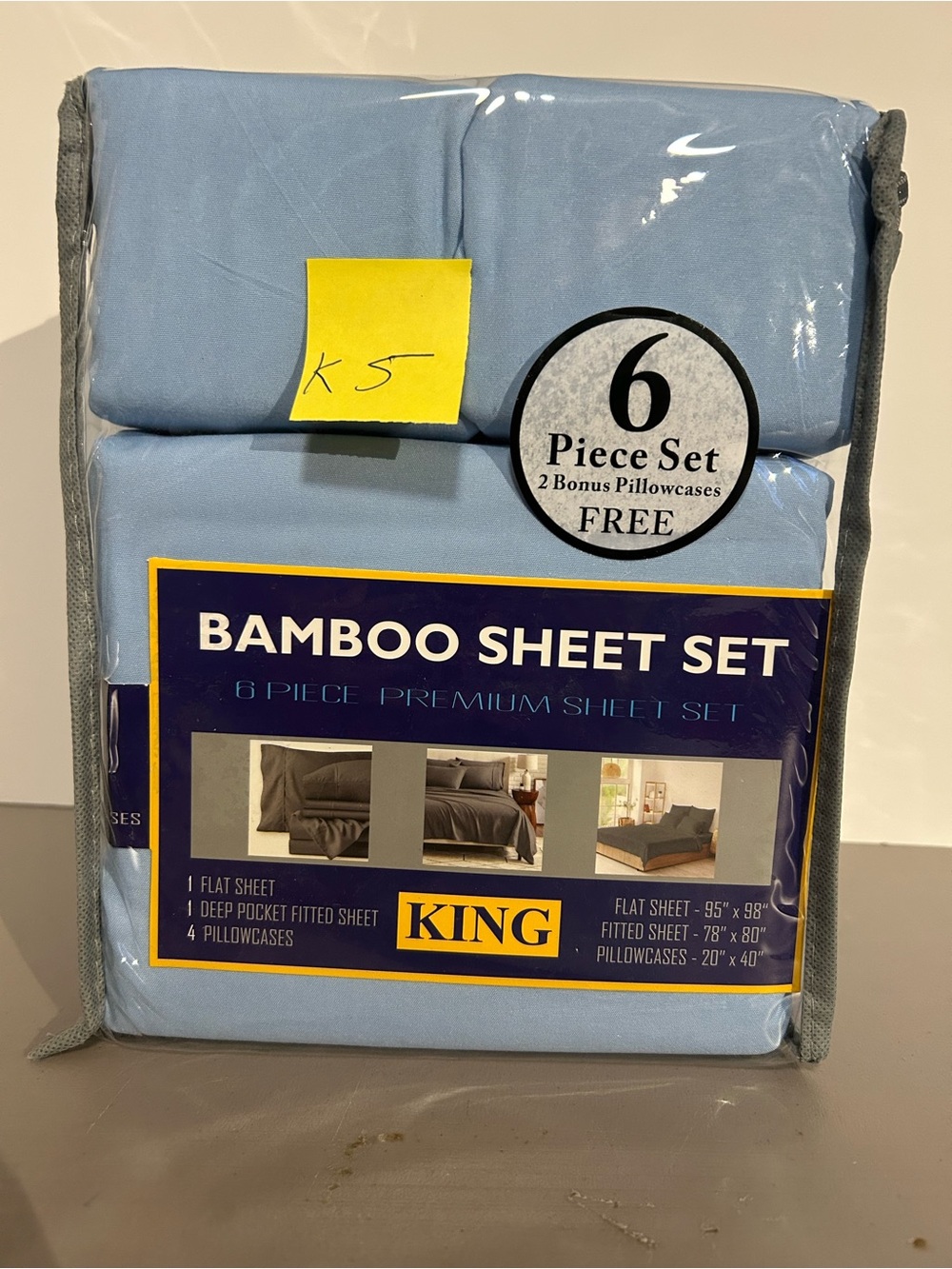 Bamboo Sheet Set - King - Light Blue